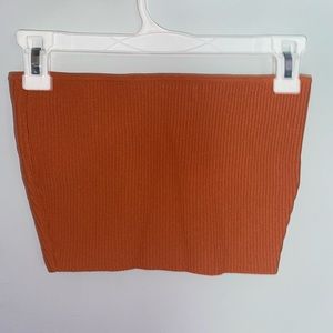 PacSun tube top - burnt orange